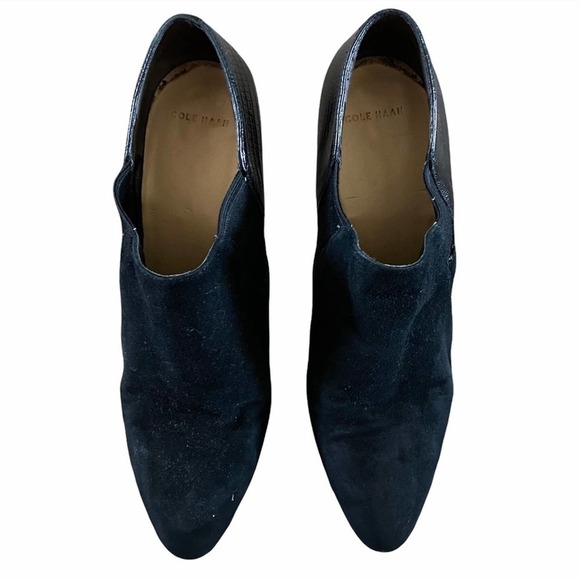 Cole Haan black suede booties size 8.5 - Picture 2 of 5